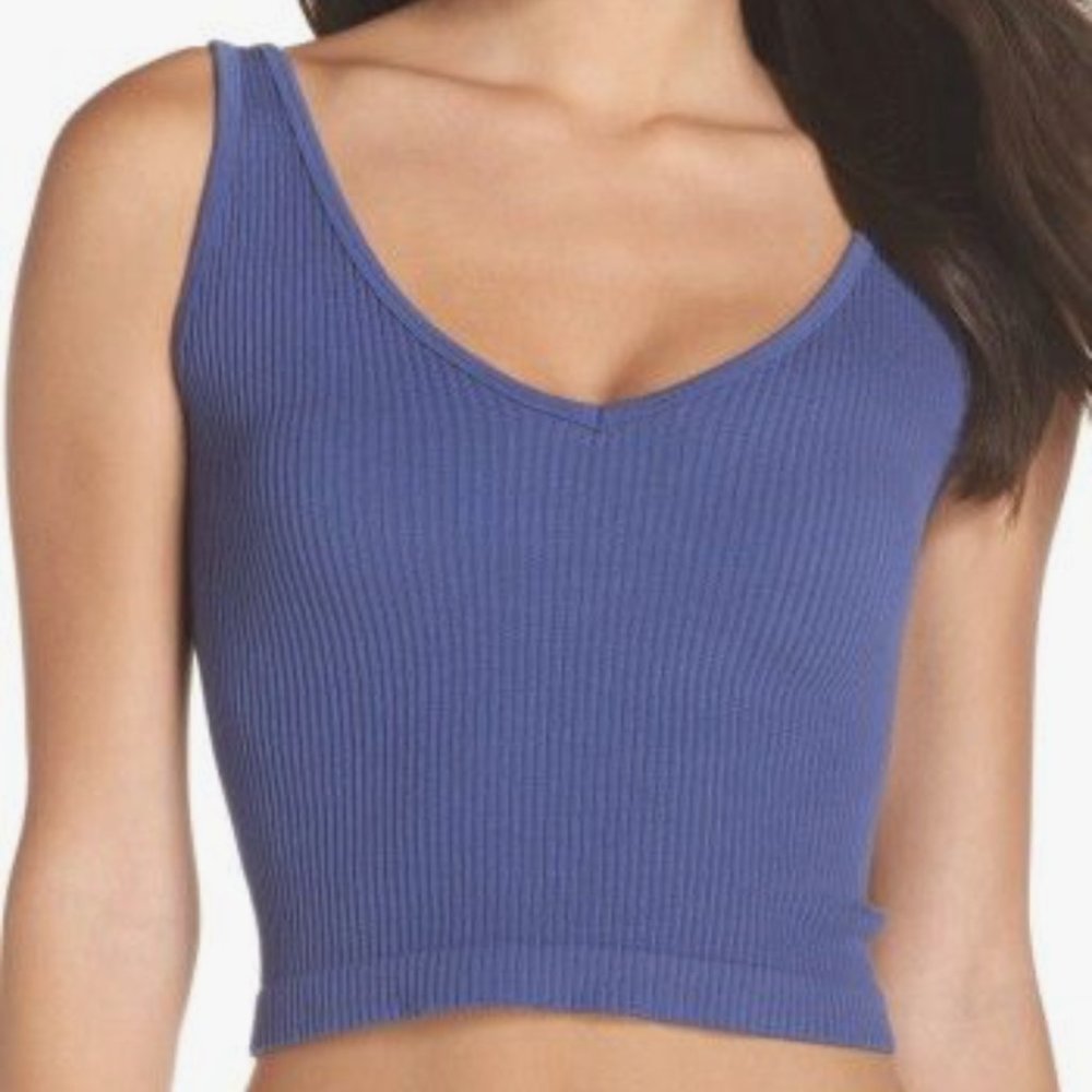 Free People Intimately - Solid Rib Brami Crop Top